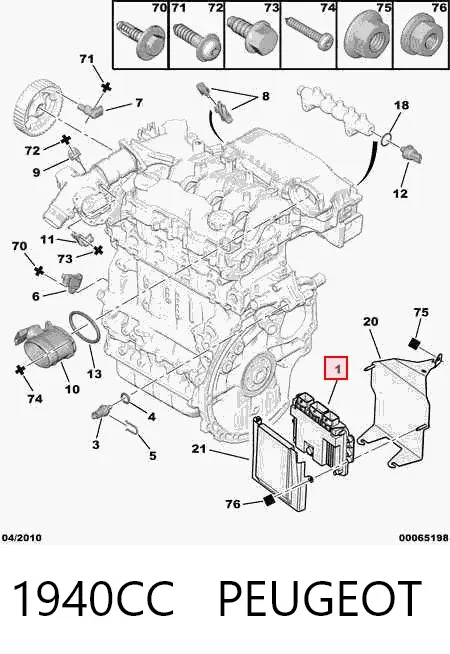 ECU 1940CC Peugeot/Citroen