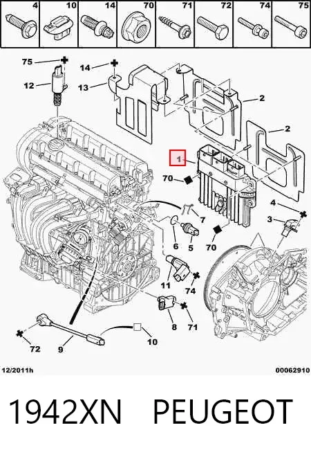 ECU 1942XN Peugeot/Citroen