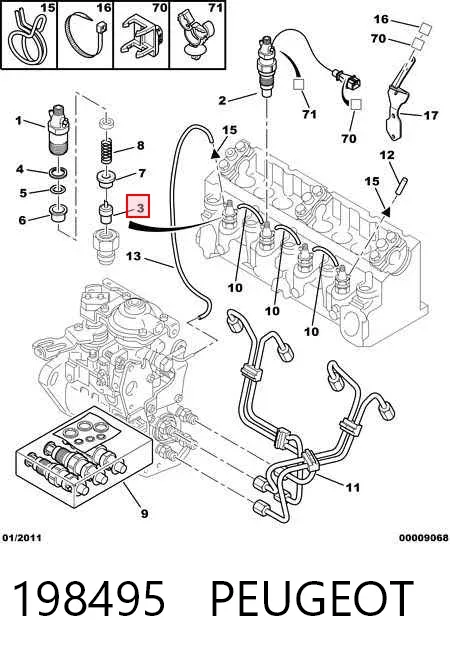 Tobera de inyector diésel 434250193 Bosch
