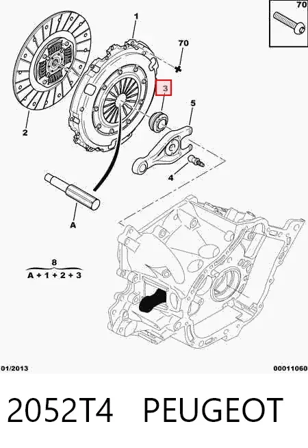 Embrague 2052T4 Peugeot/Citroen