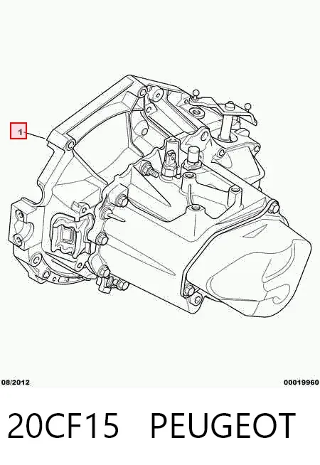 Caja de cambios 20CF15 Peugeot/Citroen