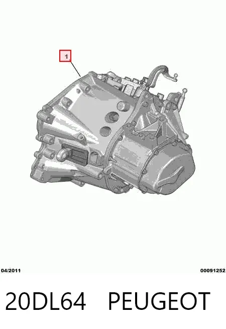 Caja de cambios 20DL64 Peugeot/Citroen