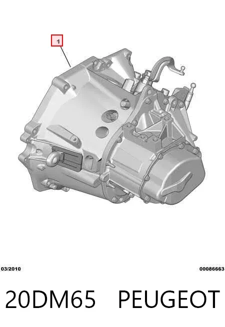 Caja de cambios 20DM65 Peugeot/Citroen
