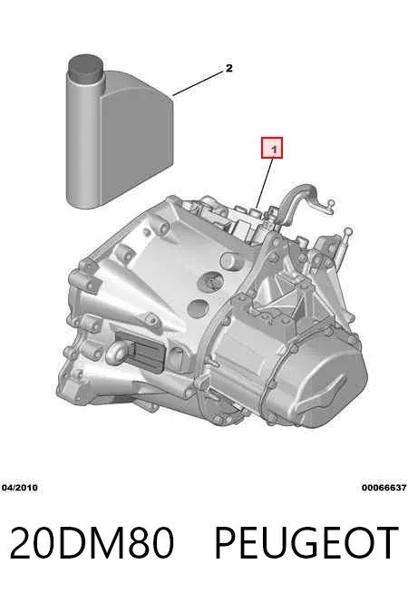Caja de cambios 20DM80 Peugeot/Citroen