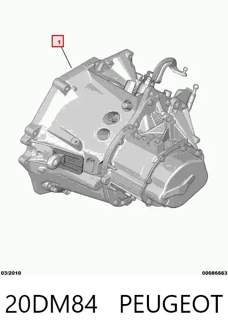 Caja de cambios 20DM84 Peugeot/Citroen