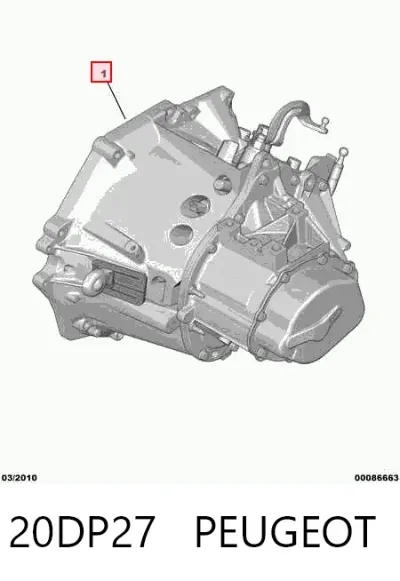 Caja de cambios manual completa PEUGEOT 20DP27