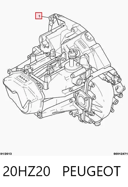 Caja de cambios 20HZ20 Peugeot/Citroen