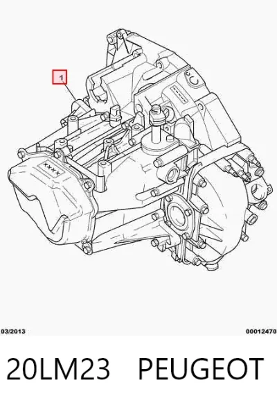 Caja de cambios manual completa PEUGEOT 20LM23