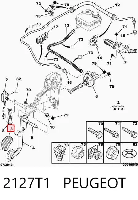Pedal embrague Citroen Xsara Picasso