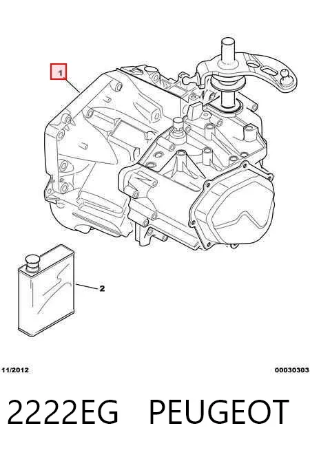Caja de cambios 2222EG Peugeot/Citroen