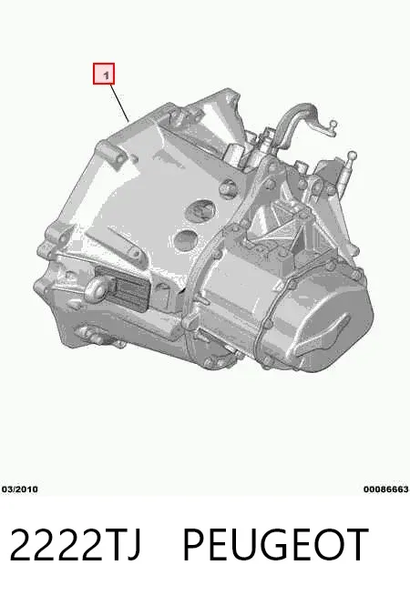 Caja de cambios 2222TJ Peugeot/Citroen