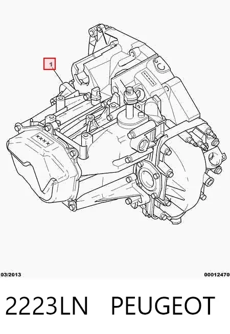 Caja de cambios 2223LN Peugeot/Citroen