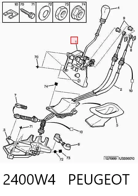 Palanca de cambios Citroen Xsara Picasso