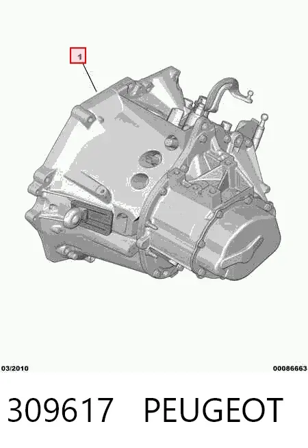 Caja de cambios 309617 Peugeot/Citroen