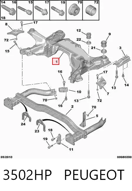 Puente delantero Citroen C5 III