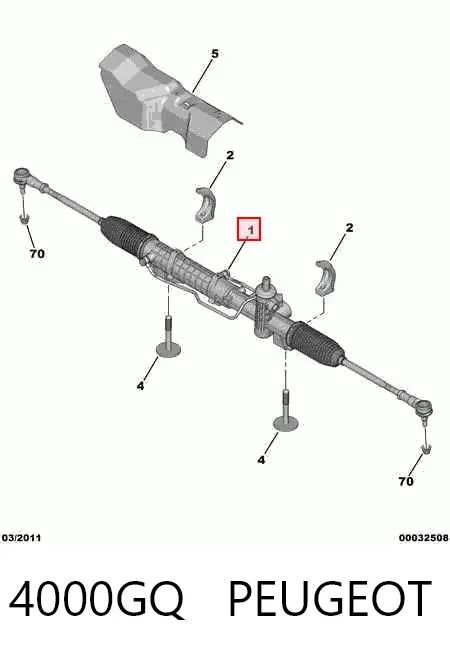 Cremallera de dirección 4000GQ Peugeot/Citroen