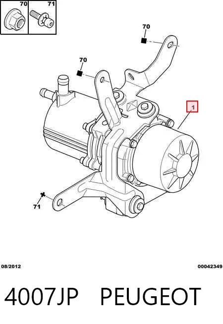 Bomba de dirección 4007JP Peugeot/Citroen