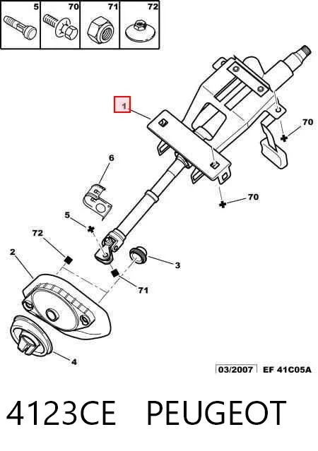 Columna dirección Peugeot 307 SW