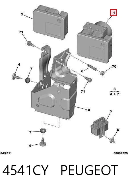 Módulo ABS Peugeot 207 WA, WC