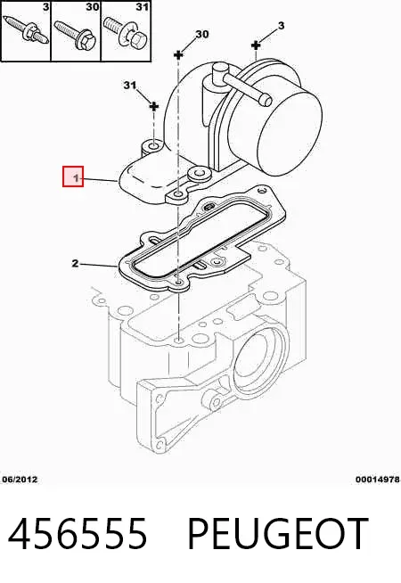 Bomba de vacío 456555 Peugeot/Citroen