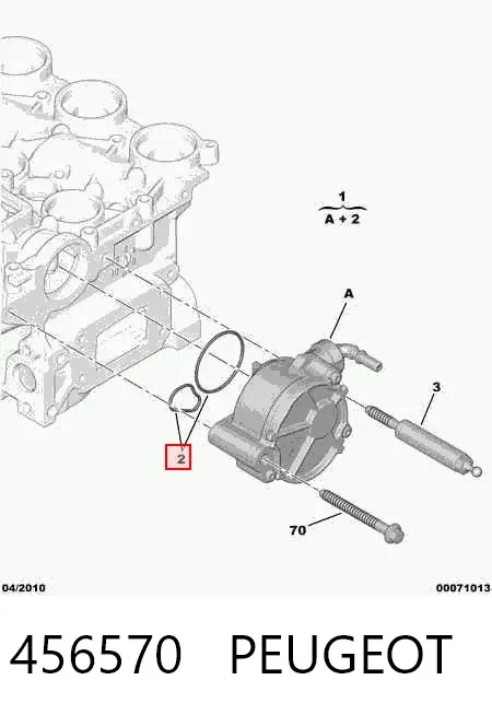 Bomba de vacío 456570 Peugeot/Citroen