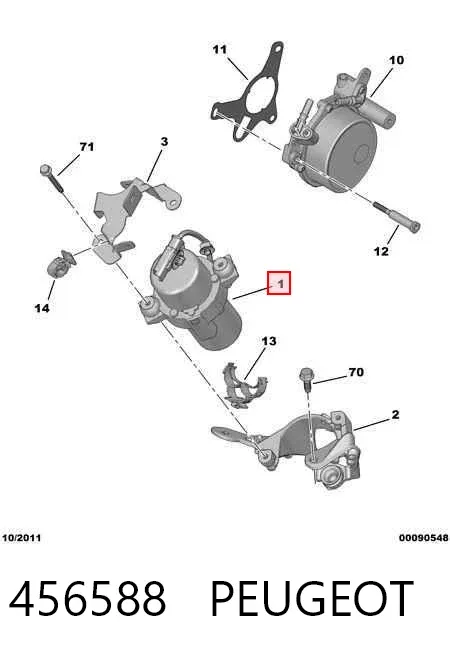 Bomba de vacío 456588 Peugeot/Citroen