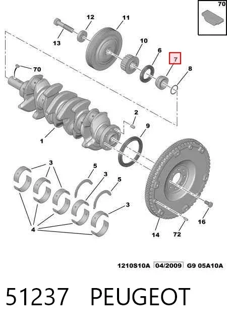 Rótula barra de dirección 51237 Peugeot/Citroen