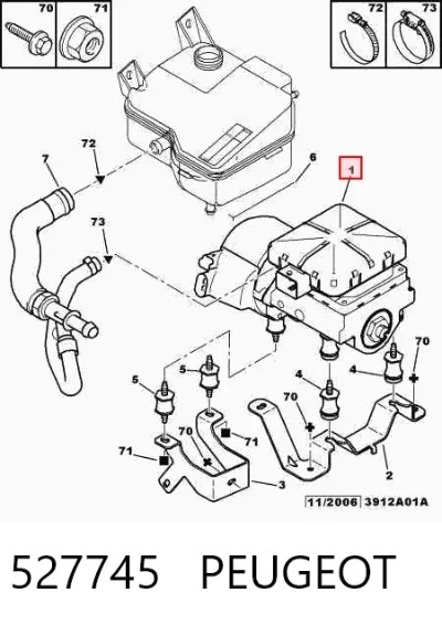 Bomba hidráulica de amortiguadores PEUGEOT 527745