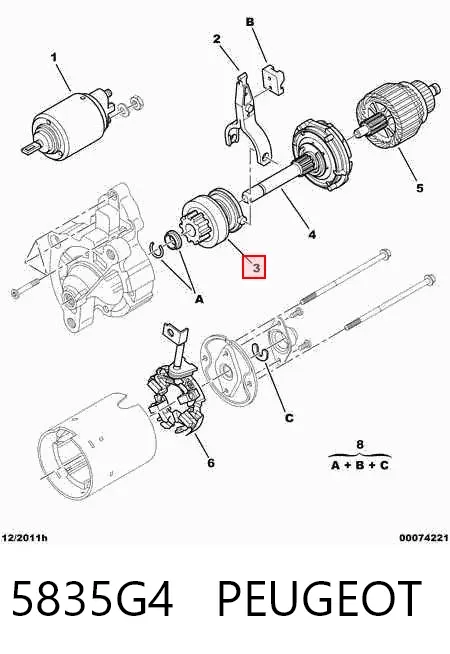 Bendix 5835G4 Peugeot/Citroen