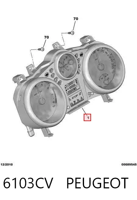 Cuadro instrumentos 6103CV Peugeot/Citroen