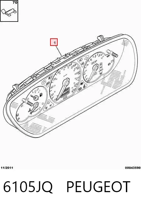 Cuadro instrumentos 6105JQ Peugeot/Citroen