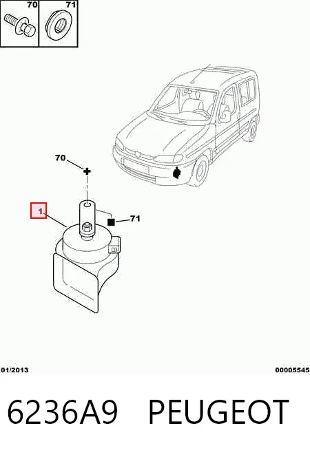 Claxon Citroen Berlingo M