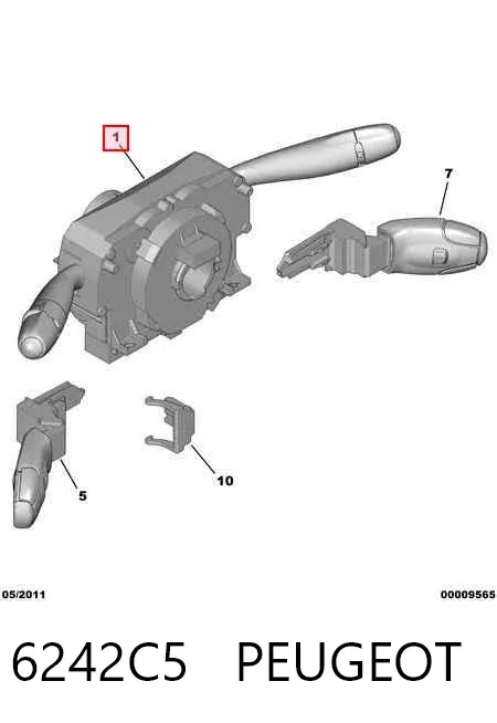 Conmutador columna dirección 6242C5 Peugeot/Citroen