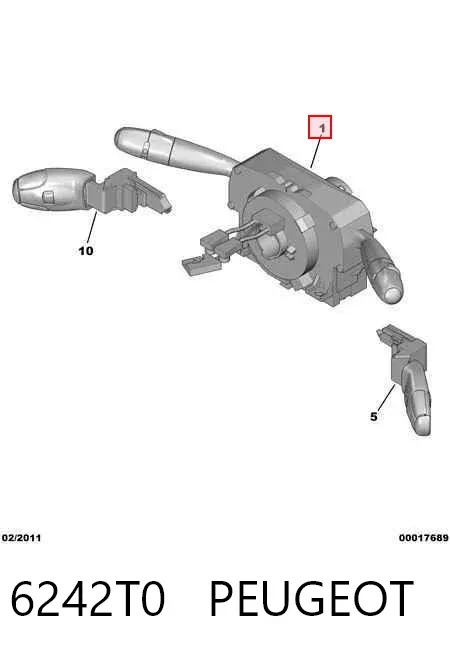 Conmutador columna dirección 6242T0 Peugeot/Citroen