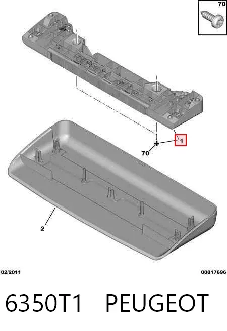 Tercera luz de freno Peugeot 407 SW