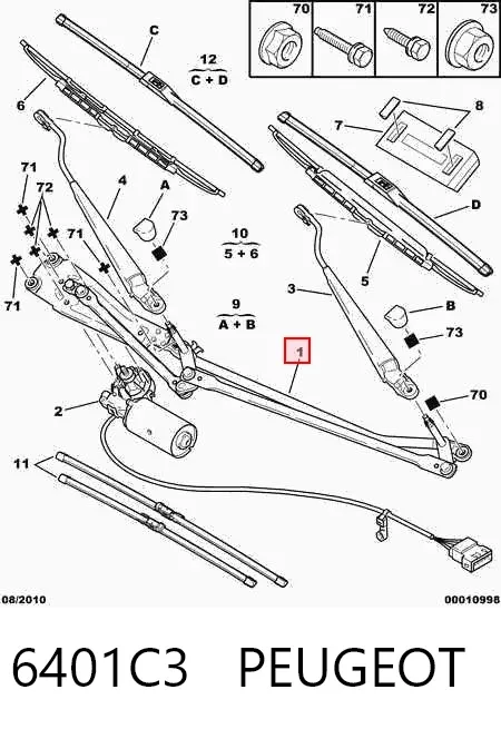 Varilla de limpiaparabrisas Citroen Xsara N2