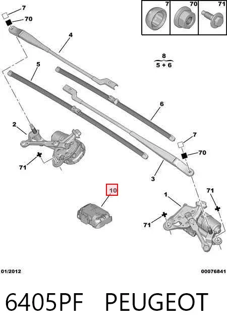 Sensor de lluvia Peugeot 3008 I