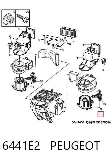 Ventilador habitáculo 6441E2 Peugeot/Citroen