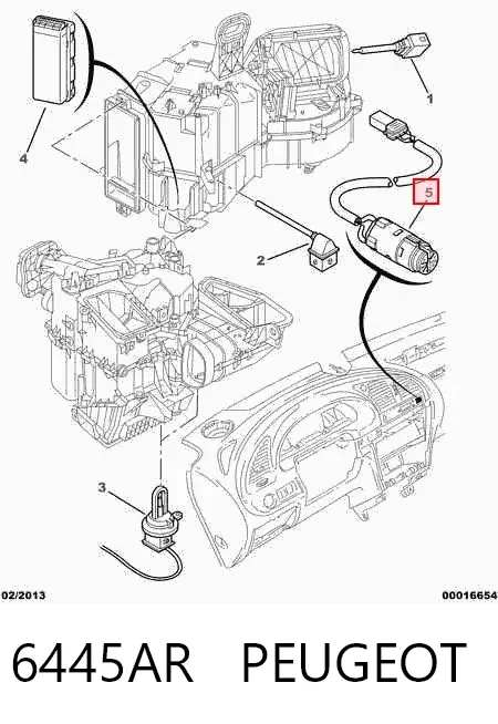 Sensor de la temperatura interior Citroen Xsara Picasso