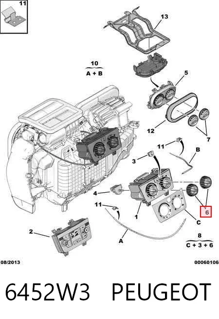  6452W3 Peugeot/Citroen