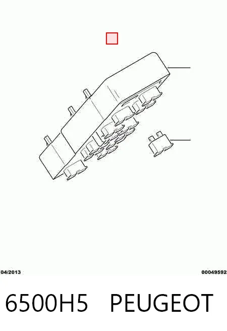 Caja de fusibles 6500H5 Peugeot/Citroen