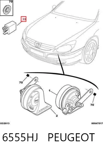 Relé de intermitentes PEUGEOT 6555HJ