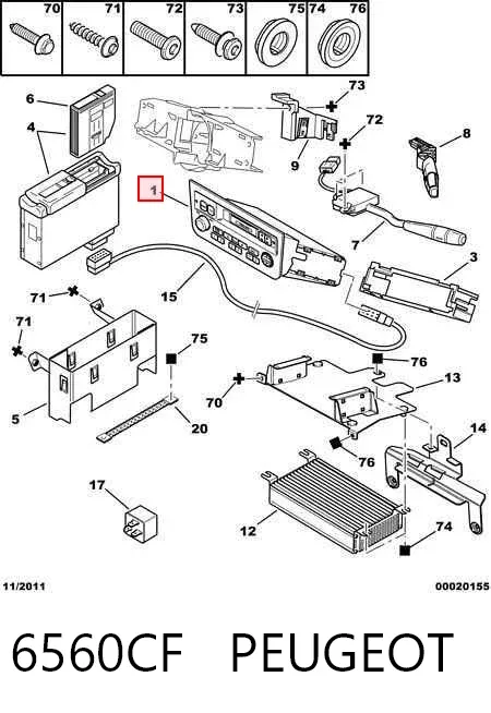 Radio Peugeot 406 8B