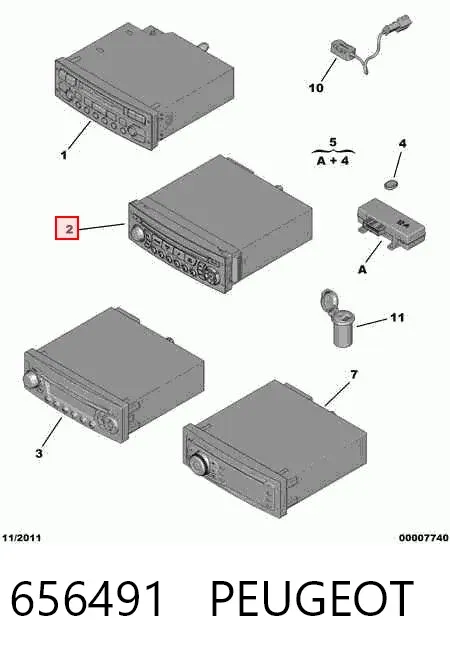 Radio 656491 Peugeot/Citroen