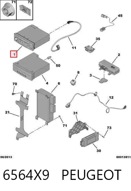 Radio Peugeot 307 SW