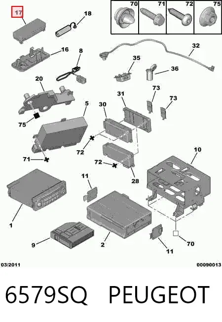  6579SQ Peugeot/Citroen
