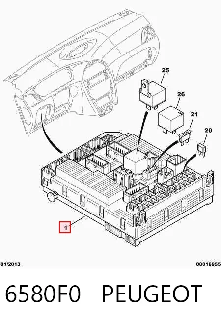 Módulo de confort Citroen C5 I