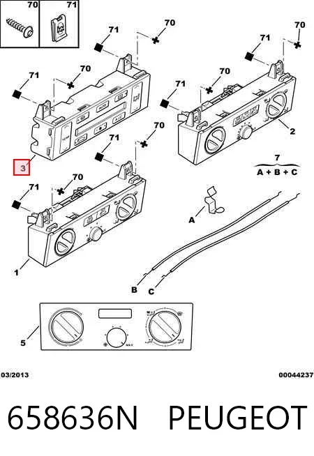 Unidad de control aire acondicionado Peugeot 406 8B