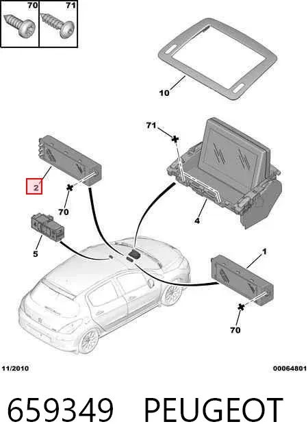 Pantalla 659349 Peugeot/Citroen