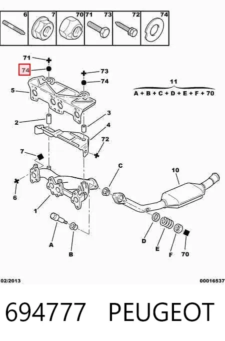 Compresor de aire acondicionado 694777 Peugeot/Citroen